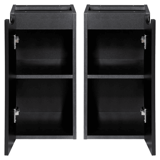 Móvel de casa de banho para lavatório Newport com porta 30x60x40 cm - Preto en.casa