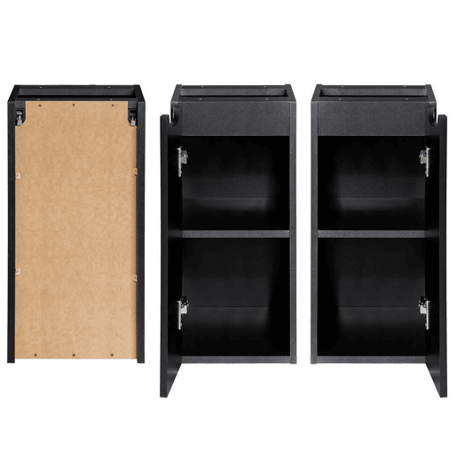 Móvel de casa de banho para lavatório Newport com porta 30x60x40 cm - Preto en.casa