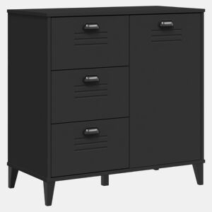 vidaXL Aparador VIKEN 80x40x80 cm derivados de madeira preto