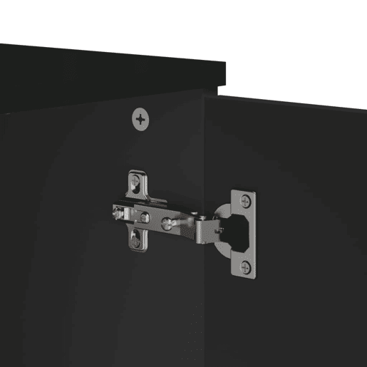 vidaXL Aparador VIKEN 80x40x80 cm derivados de madeira preto