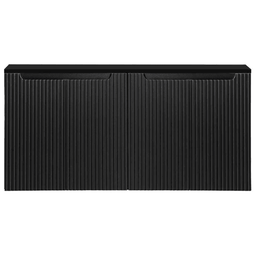 Móvel de casa de banho para lavatório Newport com 4 portas 120x60x40 cm - Preto en.casa