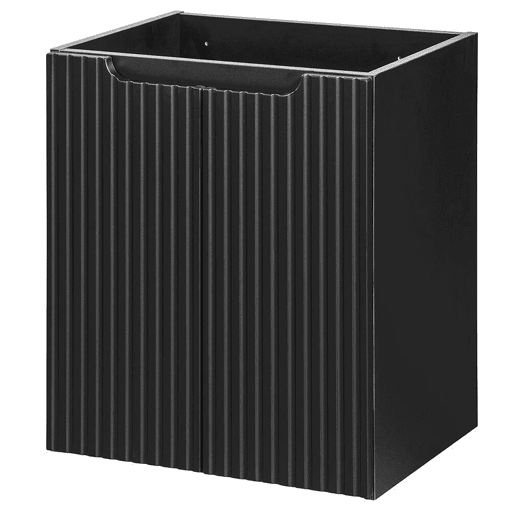Móvel de casa de banho Newport com lavatório e 2 portas 50x57x39cm - Preto en.casa
