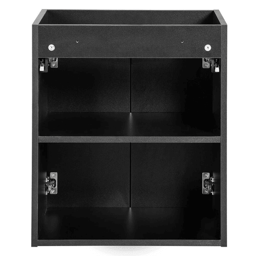 Móvel de casa de banho Newport com lavatório e 2 portas 50x57x39cm - Preto en.casa