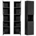 Armario alto de pared para baño Newport Armario alto de pared para baño Newport Negro