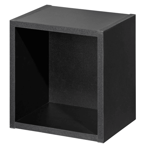 Prateleira cubo de banho Newport em aglomerado 27x25x21 cm - Preto