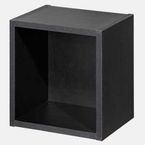 Prateleira cubo de banho Newport em aglomerado 27x25x21 cm - Preto