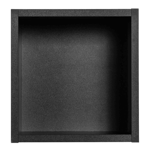 Prateleira cubo de banho Newport em aglomerado 27x25x21 cm - Preto