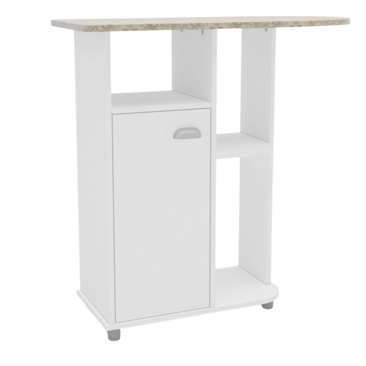 Mueble auxiliar de planchado color blanco 91x91 cm