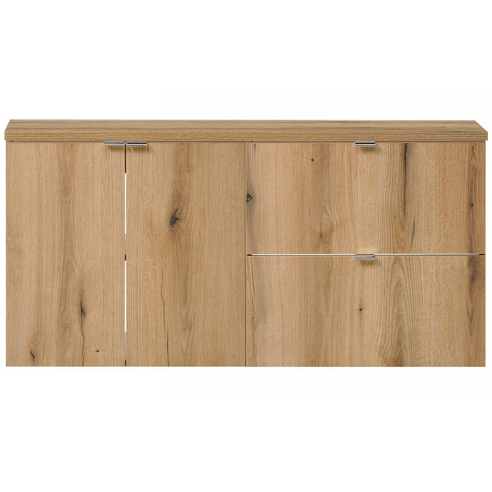 Mueble bajo lavabo Newport mural con 2 cajones y 2 puertas MDF 120