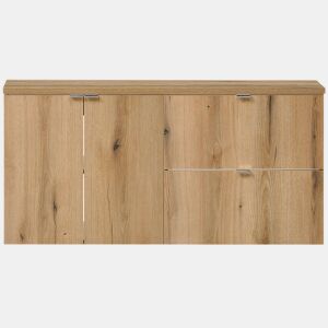 Móvel de casa de banho para lavatório Newport com 2 gavetas e 2 portas MDF 120x60x40 cm - Carvalho
