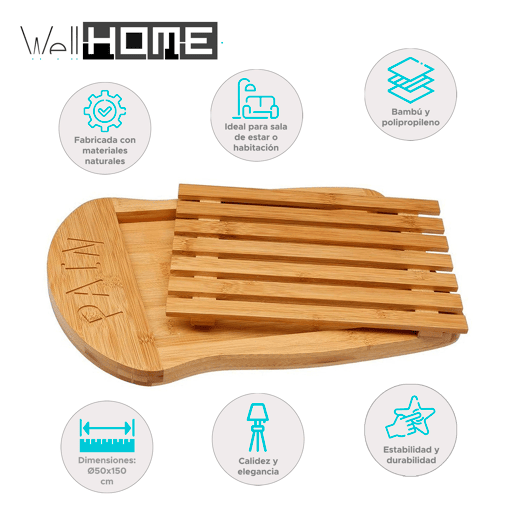 WellHome - Tábua de bambu 34x26x2cm