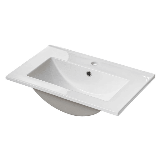 Móvel de casa de banho Newport com lavatório e 2 portas 50x57x39cm- Efeito carvalho en.casa