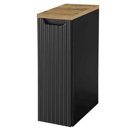 Móvel de casa de banho para lavatório Newport com porta 20x60x40 cm - Efeito pretocarvalho en.casa
