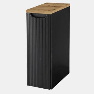 Móvel de casa de banho para lavatório Newport com porta 20x60x40 cm - Efeito pretocarvalho en.casa