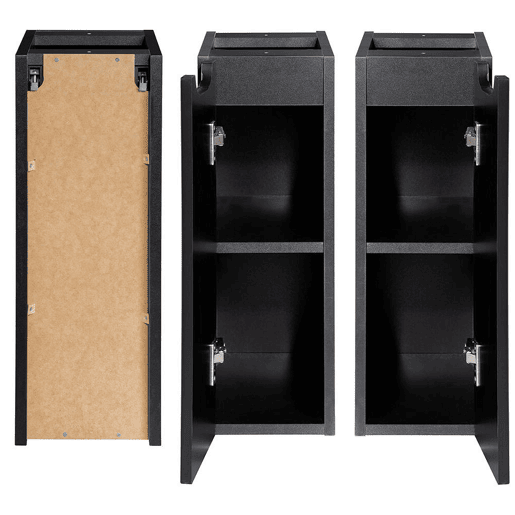 Móvel de casa de banho para lavatório Newport com porta 20x60x40 cm - Efeito pretocarvalho en.casa