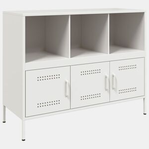 vidaXL Aparador 100,5x39x79 cm aço branco