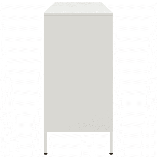 vidaXL Aparador 100,5x39x79 cm aço branco
