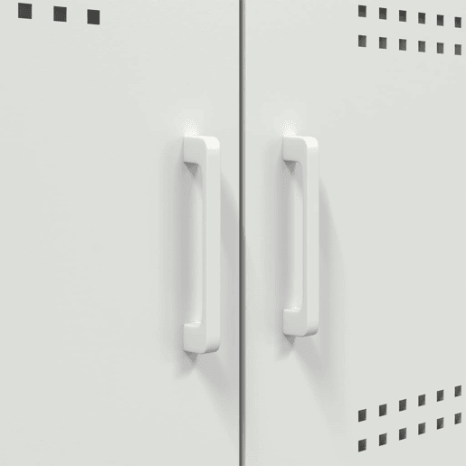 vidaXL Aparador 100,5x39x79 cm aço branco