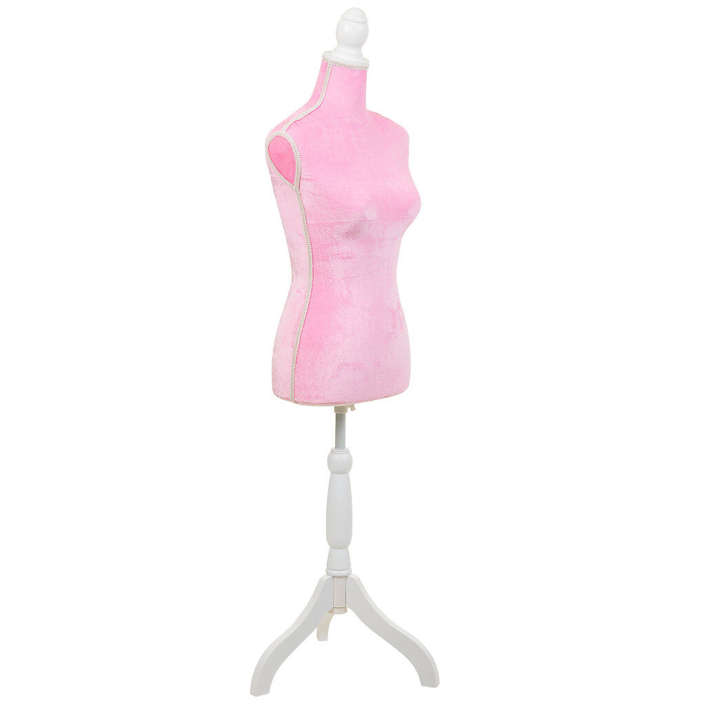 Maniquí de madera y espuma forrado de tela