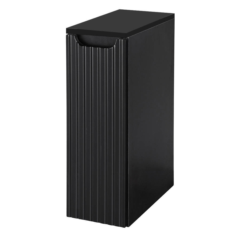 Mueble de baño bajo lavabo newport con puerta 20x60x40 cm - negro [en.casa]