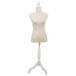 Maniquí de madera y espuma forrado de tela Maniquí de madera y espuma forrado de tela Beige