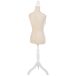 Maniquí de madera y espuma forrado de tela Maniquí de madera y espuma forrado de tela Beige
