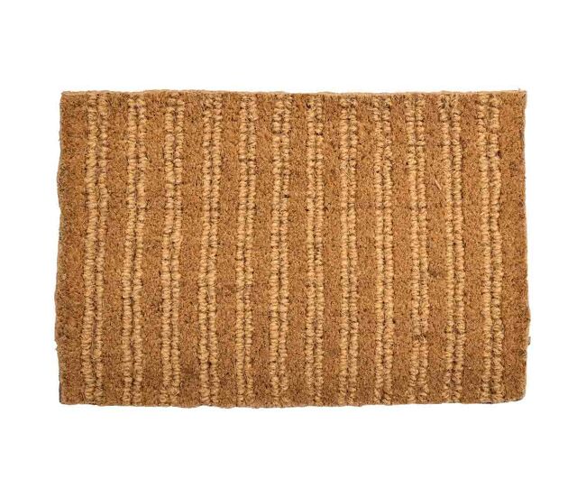 Felpudo fibra natural y goma marron