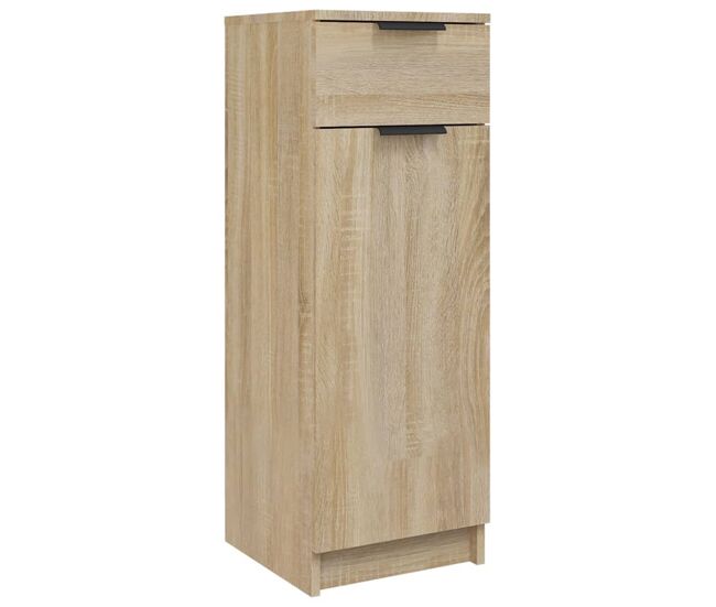 Vidaxl armario de baño madera contrachapada roble sonoma 32x34x90 cm