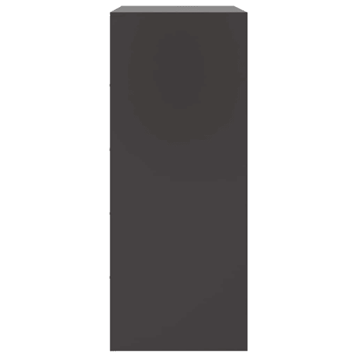 vidaXL Aparador alto 67x39x95 cm aço preto