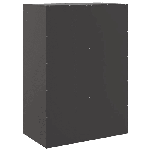 vidaXL Aparador alto 67x39x95 cm aço preto