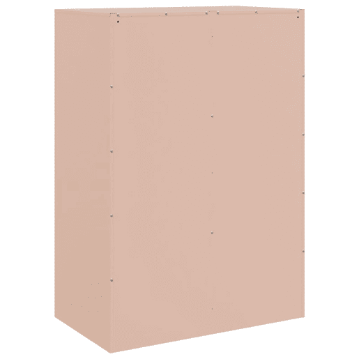 vidaXL Aparador alto 67x39x95 cm aço rosa