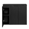 Móvel de casa de banho para lavatório Newport com 3 portas 80x60x40 cm - Preto en.casa