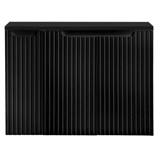 Móvel de casa de banho para lavatório Newport com 3 portas 80x60x40 cm - Preto en.casa