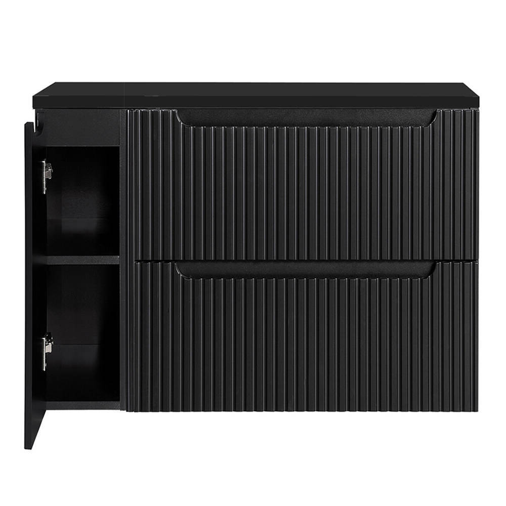 Mueble de baño bajo lavabo newport 100x60x40 cm - negro