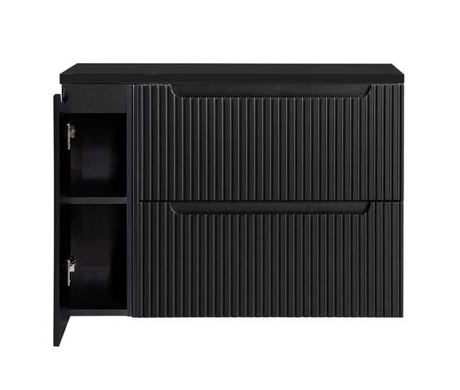Mueble de baño bajo lavabo newport 100x60x40 cm - negro