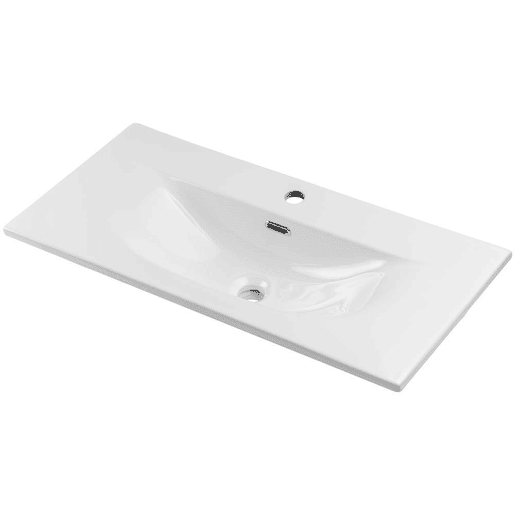 Móvel de casa de banho Newport com lavatório e 2 portas 80x57x39cm - Preto en.casa