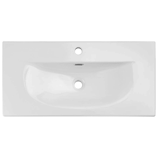 Móvel de casa de banho Newport com lavatório e 2 portas 80x57x39cm - Preto en.casa