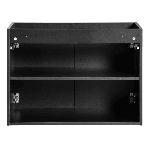 Móvel de casa de banho Newport com lavatório e 2 portas 80x57x39cm - Preto en.casa