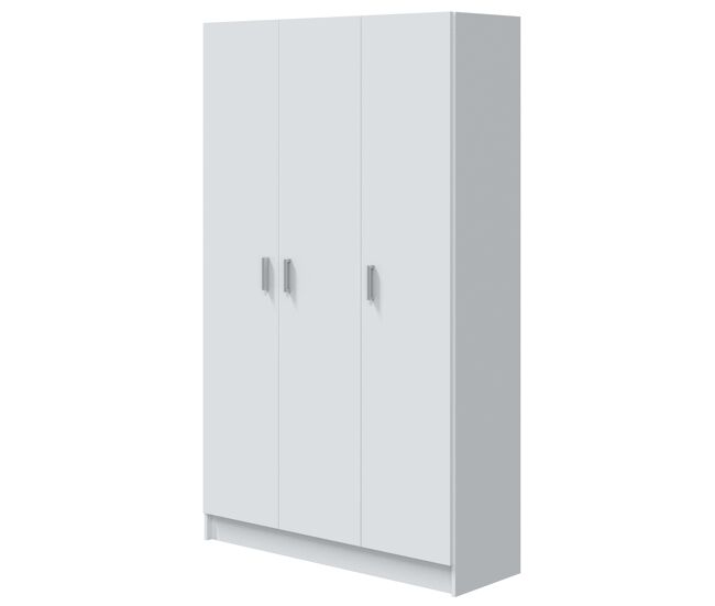 Pack 4 armarios multiusos despensa cuarto colada color blanco muebles auxiliares almacenaje productos limpieza