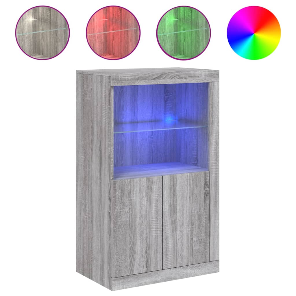Armario Auxiliar 60 Roble/ Gris