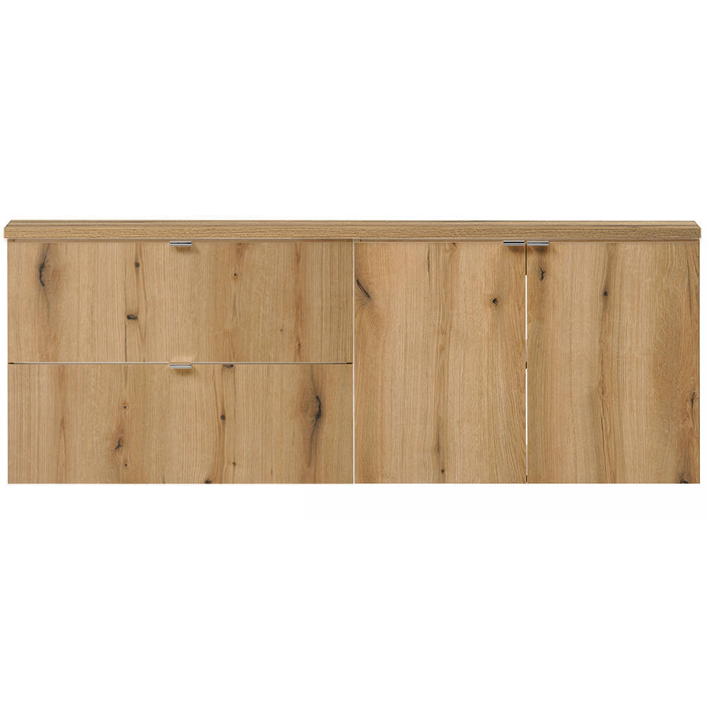 Mueble bajo lavabo Newport mural con 2 cajones y 2 puertas MDF 160
