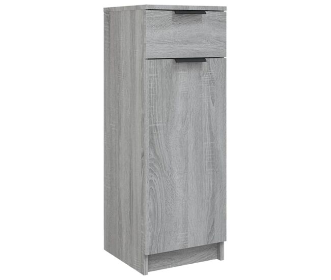 Vidaxl armario de baño madera contrachapada gris sonoma 32x34x90 cm