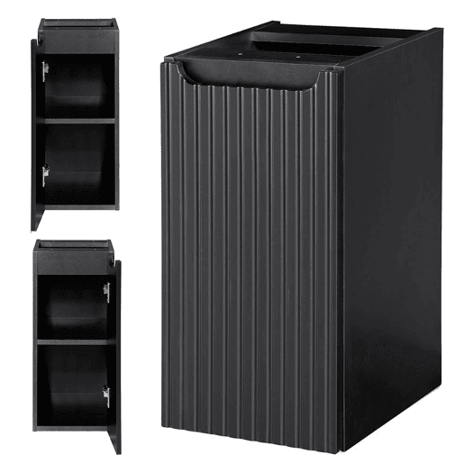 Móvel de casa de banho para lavatório Newport com porta 30x60x40 cm - Efeito pretocarvalho en.casa
