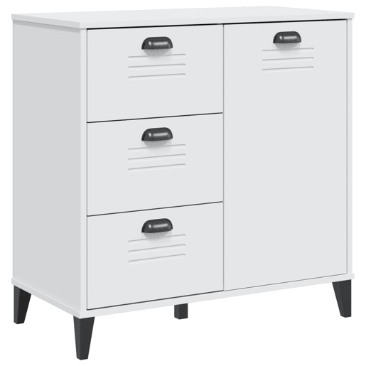 vidaXL Aparador VIKEN 80x40x80 cm derivados de madeira branco