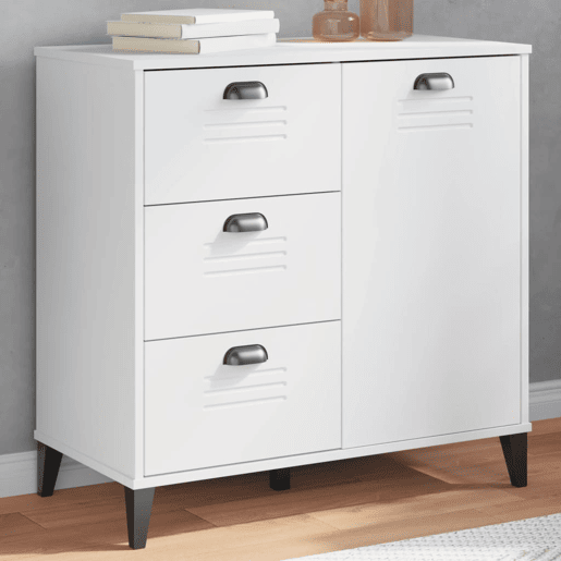 vidaXL Aparador VIKEN 80x40x80 cm derivados de madeira branco