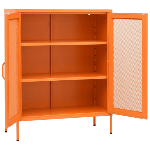 vidaXL Armário de arrumação aço 80x35x101,5 cm laranja vidaXL Armário de arrumação aço 80x35x101,5 cm laranja