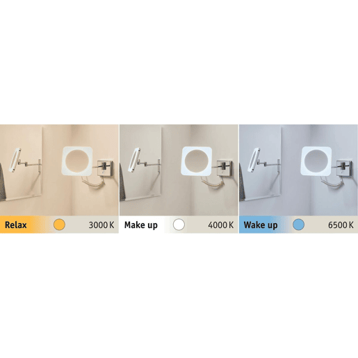 Espelho de Aumento com LED Paulmann Jora 3,3 W 230 V Branco Cromo