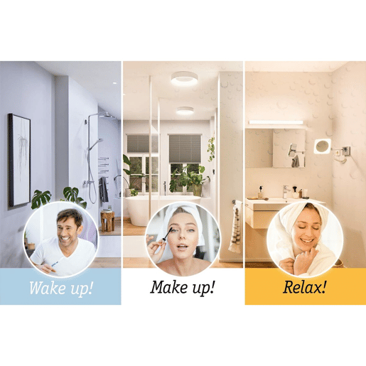 Espelho de Aumento com LED Paulmann Jora 3,3 W 230 V Branco Cromo
