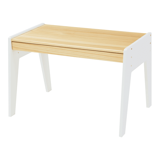 Conjunto de mesa e cadeira para crianças Skinnskatteberg - NaturalBranco en.casa