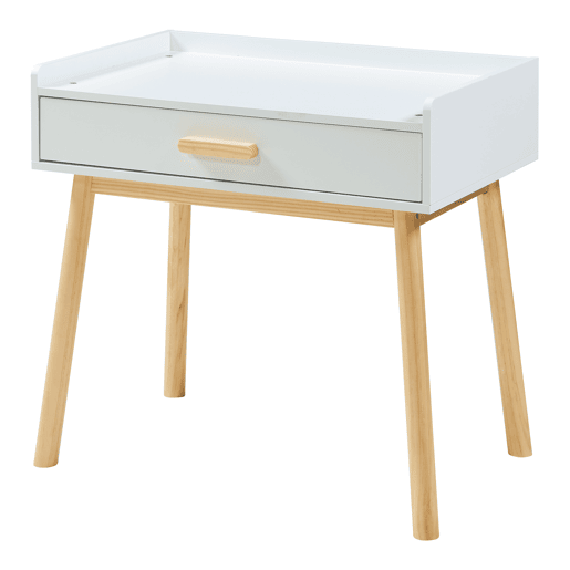 Conjunto de mesa e cadeira para crianças Skjervøy - NaturalBranco en.casa